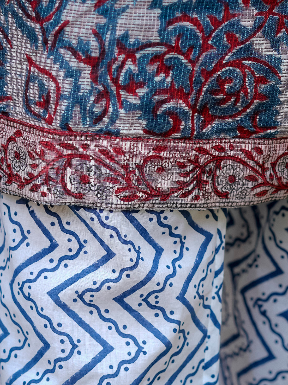Blue Printed Straight Kurta Set for Women - Image 5