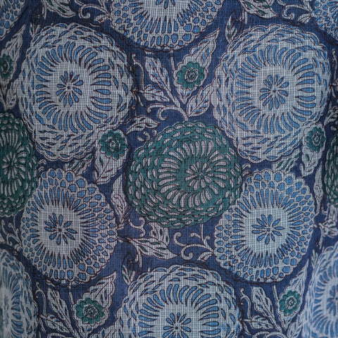 Blue Printed Kurta Dupatta Set For Women - Image 4