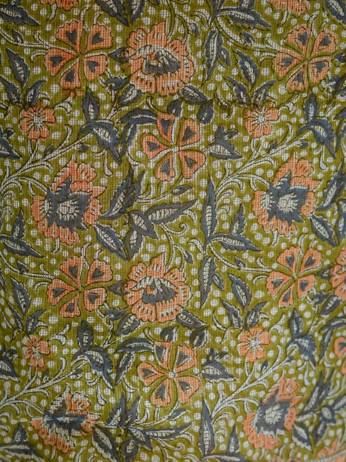 Green Floral Print Straight Kurta for Women - Image 6
