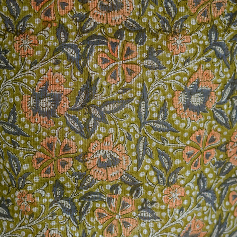 Green Floral Print Straight Kurta for Women - Image 6